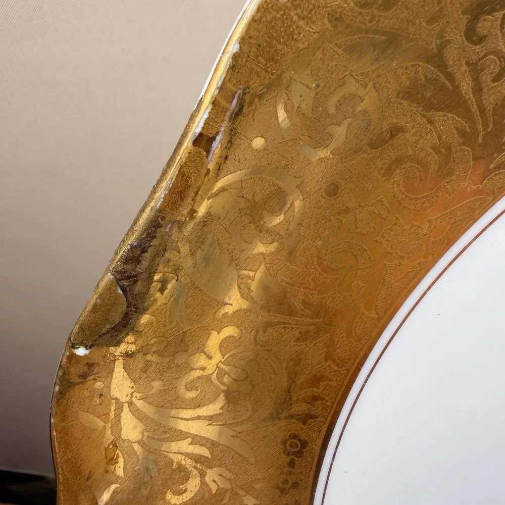 Vintage Rosenthal Moliere Alt Brabant Gold Gilt 13.25